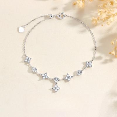Four-leaf Clover Bracelet Women's Fashion Light Luxury Niche High-end Ins Wind Adjustable Bracelet Jewelry Women