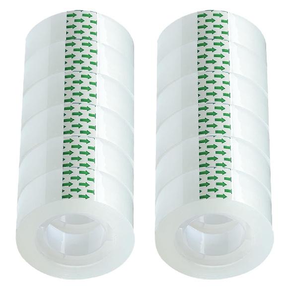 Transparent Tape Refill Rolls for Dispenser, Tear by Hand,12 Rolls x 900 inches
