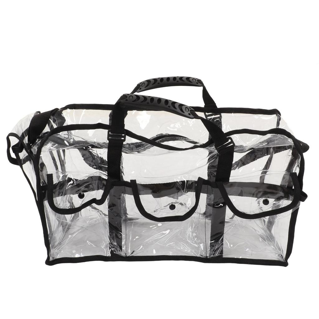 Transparent Shoulder Handbag Storage Large Capacity for Work Travelling Makeup Products Tissue