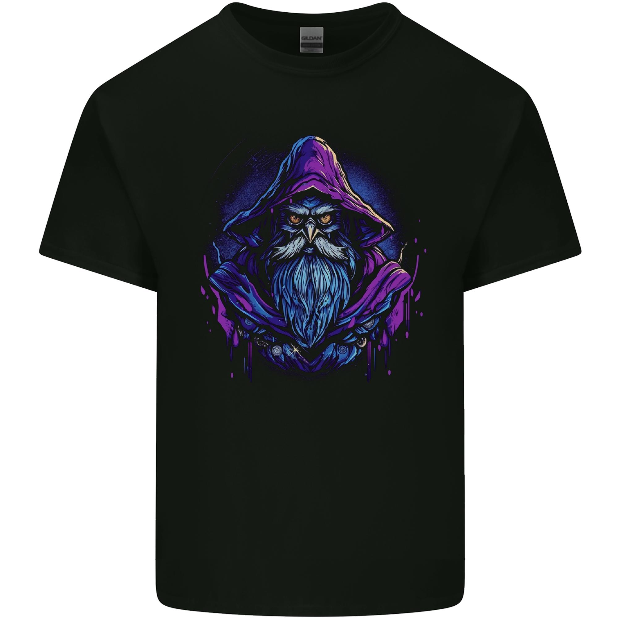 A Fantasy Wizard Owl Unisexs Light Cotton TShirt S