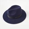 M Letter Fashion Flat Top Men's and Women's Leisure Travel Hat Tide Autumn and Winter Dome Retro British Woolen Top Hat