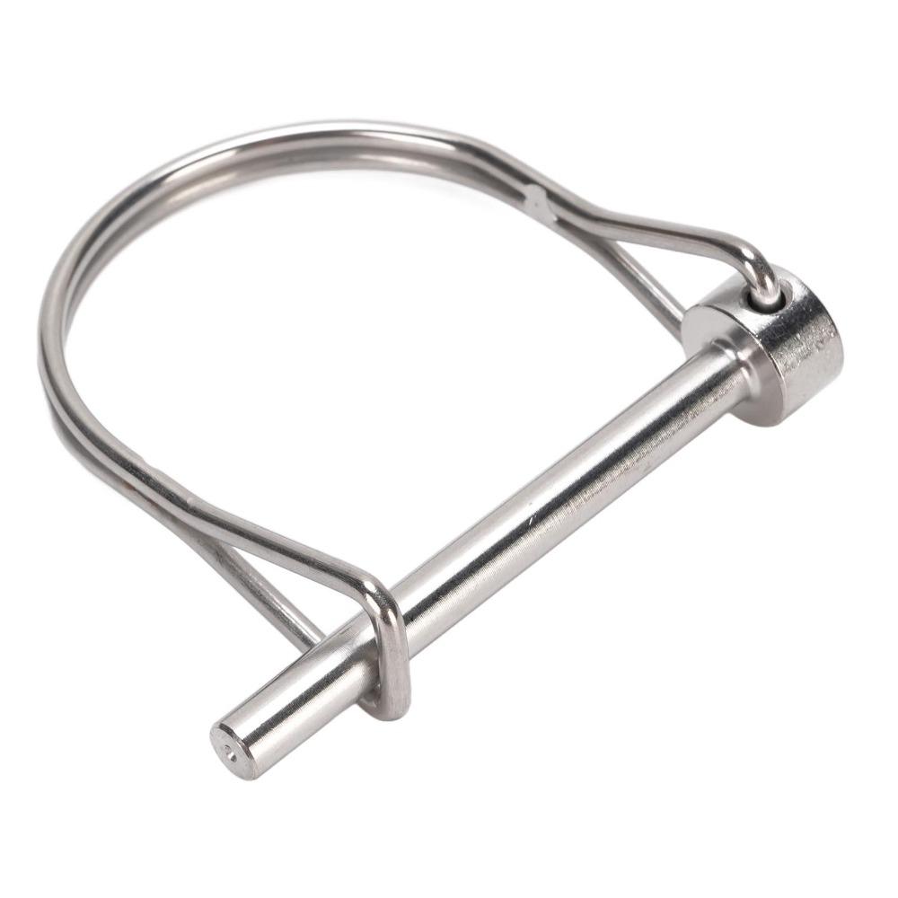2PCS Silver Safety Coupler Pin 304 Stainless Steel Trailer Coupler Pin Practical Shaft Locking Pin