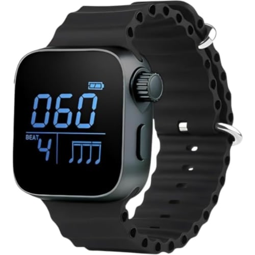 Vilom Wearable Vibrating Metronome, Digital Metronome with Pulse Counting Function, Perfect for Instrument Practice, Guitar, Piano, and Drums, Ideal F