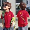 Summer short-sleeved T-shirt cotton planets printed half-sleeved boys children in small children children's children's tops new summer tide