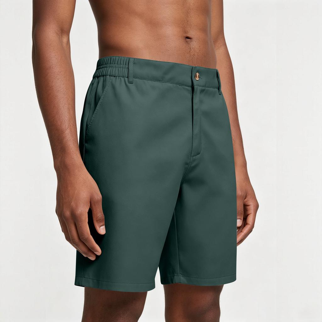 Shorts de Golf d'Été pour Homme à Taille Élastique Casual Sport Entrejambe de Cinq Pouces Tissu Léger Respirant à Séchage Rapide