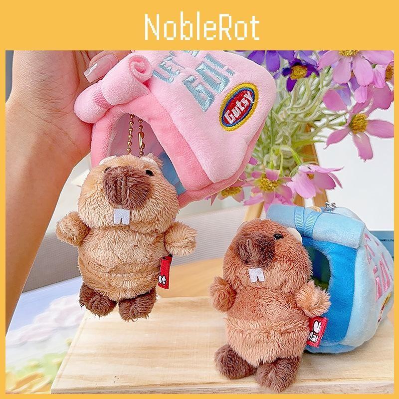 Pendant Tent Groundhog Plush Keyring With Cartoon Style For Kids And School Use