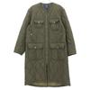 Woolrich WJOU0103BE Khaki Collarless Quilted Padded Coat Coat S khakiUsed