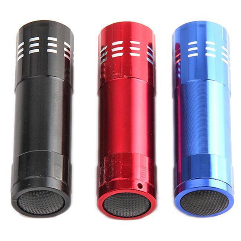 9 LED Flashlight for Fluorescent Agent Detection Money Detect Lighting