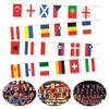 2025 European String Flags Polyester 7M 24 Countries Hanging String Flags Bunting National String Flags Football Event Decor
