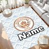 Custom Name Personalized Manchester City FC Print Carpet, Versatile Home Decor Rug, for Playroom, Apartment, Balcony, Entryway, Hallway Gift