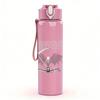 1PC White Eagle Wing Minimalist Silhouette Print 750ml Portable Sports Water Bottle Leakproof Gym Outdoor Travel Drink Cup
