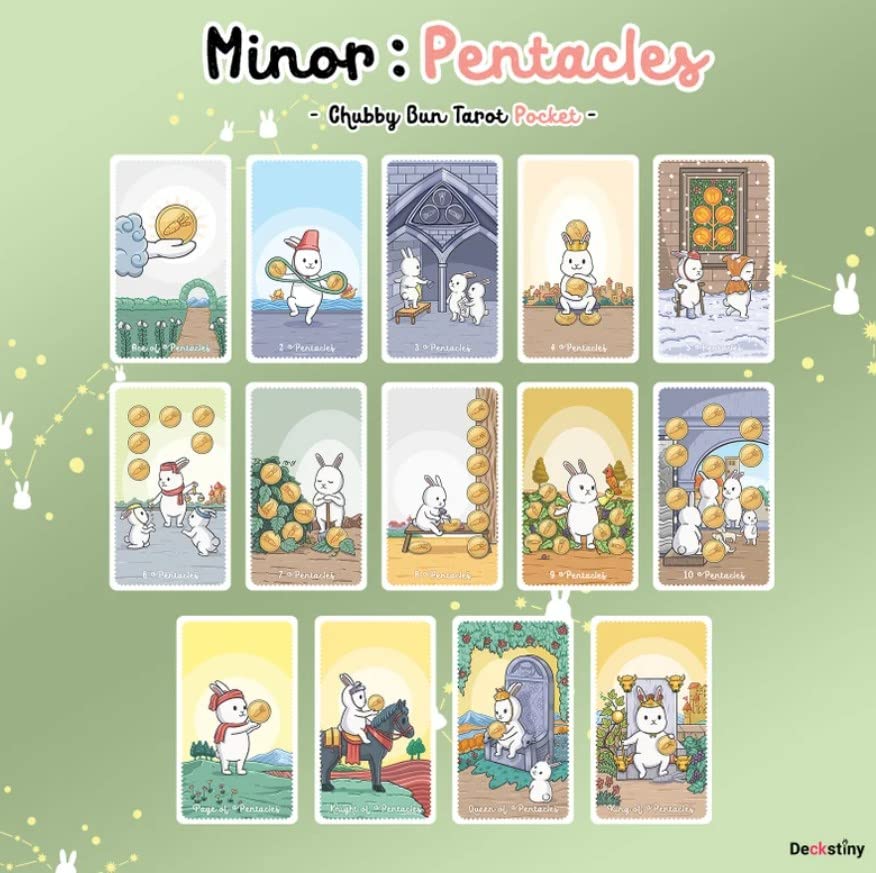 Kancharo Tarot Card Set Bun Tarot Pocket Includes Japanese Tarot Card Instructions Pouch 82-Card [Chubby (Pocket Size)] & (Authentic)