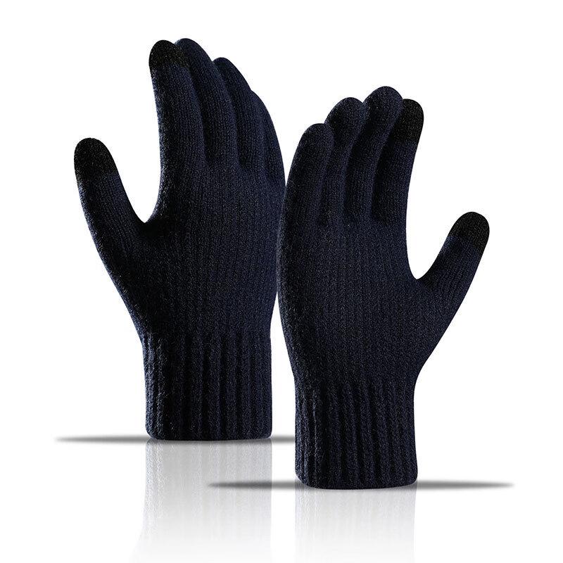 Men's Winter Touchscreen Alpaca Knit Gloves