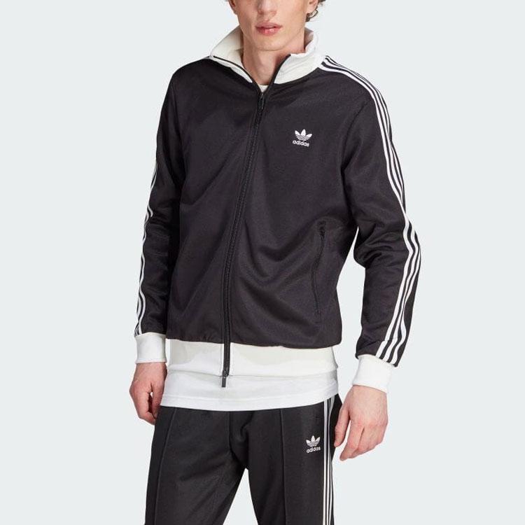 Adidas Originals Adicolor Series Three-Stripe Colorblock Zip-Up Jacket Men Jacket Black II5763