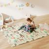 Baby Play Mat, Double Sideded Foldable Kids Crawling Mat, Reversible & Waterproof, Forest Theme