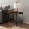 819406 vidaXL Table d'appoint Chêne fumé 40x40x35 cm Bois d'ingénierie