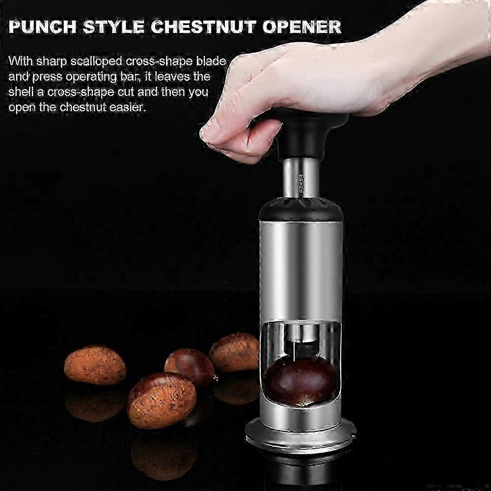 Stainless Steel Manual Chestnut Peeler, Chestnut Opener, Manual Chestnut Opener, Stainless Steel (1pcs)