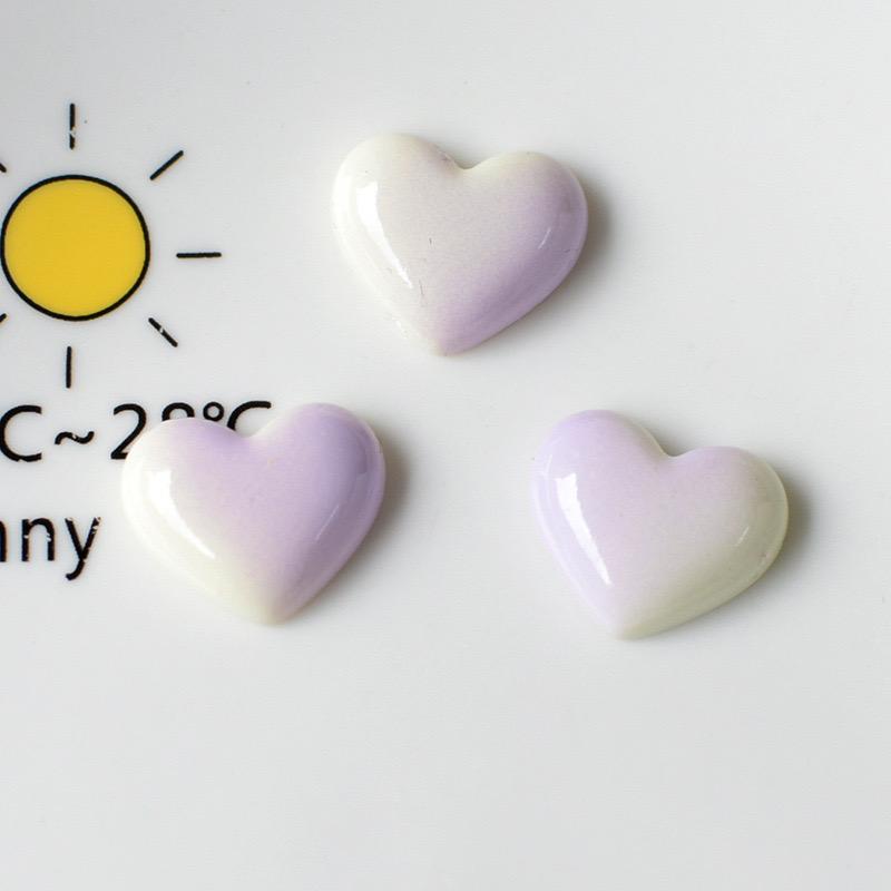 10 Pcs New Cartoon Sweet Gradient Color Love Pentagram Peach Heart Resin Scrapbook Diy Decorative Jewelry Accessories A83