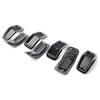 7PCS Grille Covers ABS Painted Glossy Black Replacement for Jeep Cherokee 2014 2018