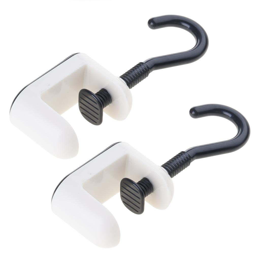 Pack of 2 Multipurpose Foldable Purse Hangers Space Saving Bag Hook for Desks In Cafes Offices and Kitchens Supplies