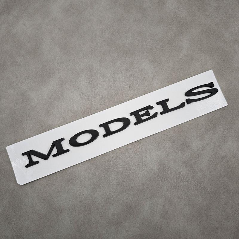 3D ABS Black Model 3 Letters Logo Car Rear Trunk Badge Sticker For Tesla Model X S 3 Y Auto Decal Accessories