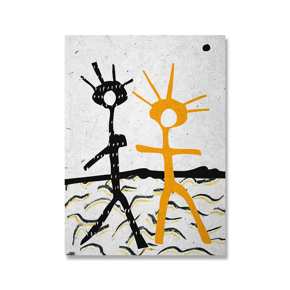 

Абстрактная африканская женщина в этническом танце, современный бохо, настенная живопись, холст, картина, плакат на скандинавскую тему, настенные панно для декора гостиной 21x30cm No Framed