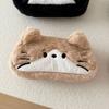 Funny Cat Cartoon Pencil Case Cute Kawaii Cat Printed Pencil Case Animal Glasses Large Capacity Cat Stationer Bag