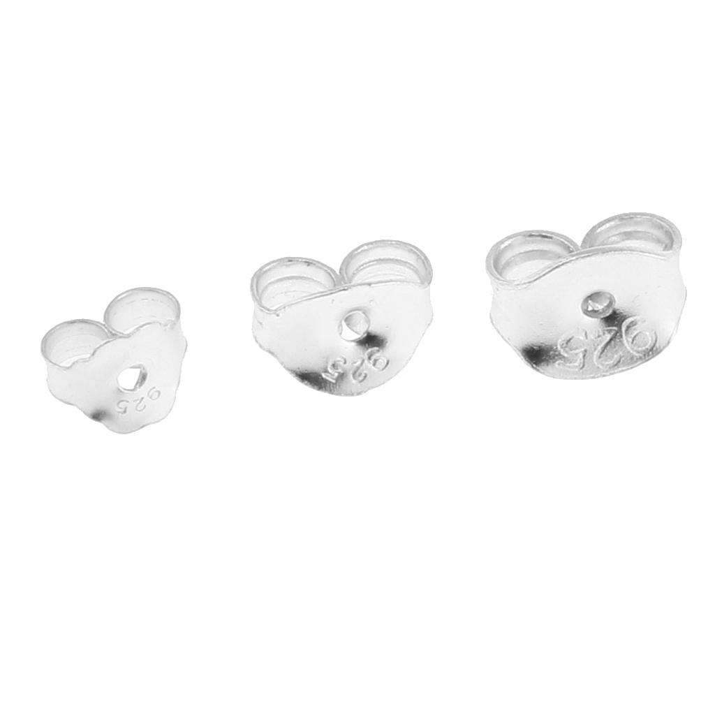 5 Pairs Earring Backs Jewelry Finding for Girls Silver Small