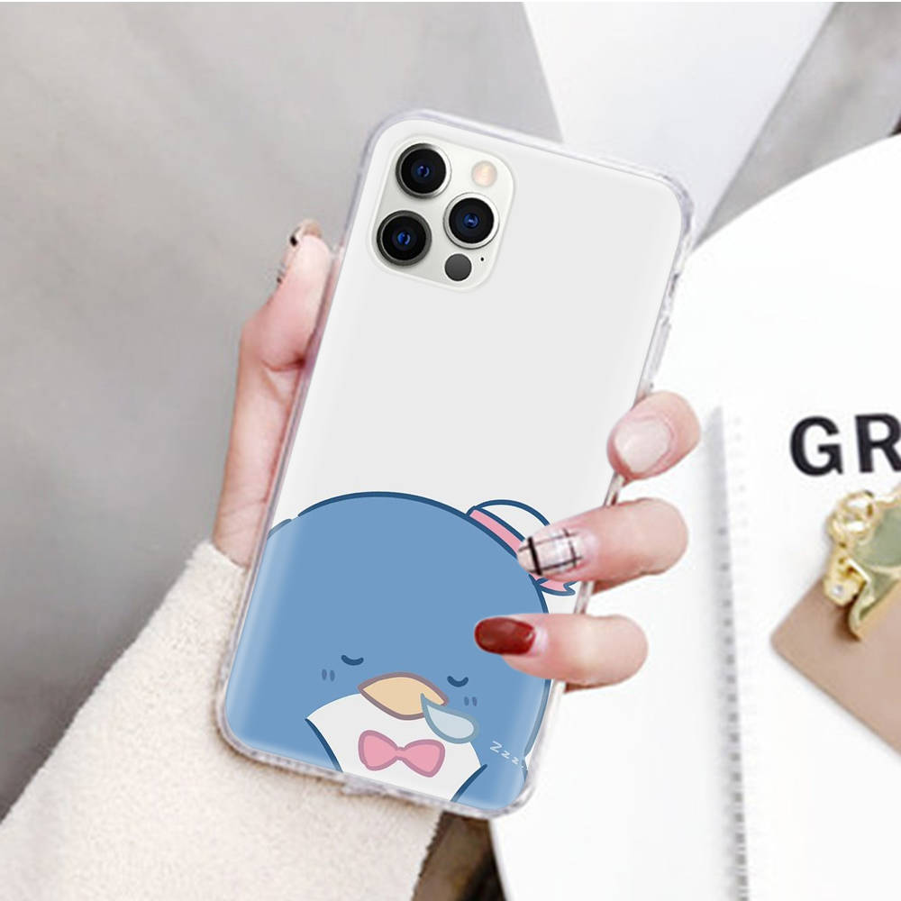 JZ8 Tuxedosam Transparent Case for Samsung A04 A14 A23 M33 M53 Realme 10 9 C35 C55 VIVO Y02 X80 Infinix Hot 30 Note 11 Tecno Spark 8P Pro