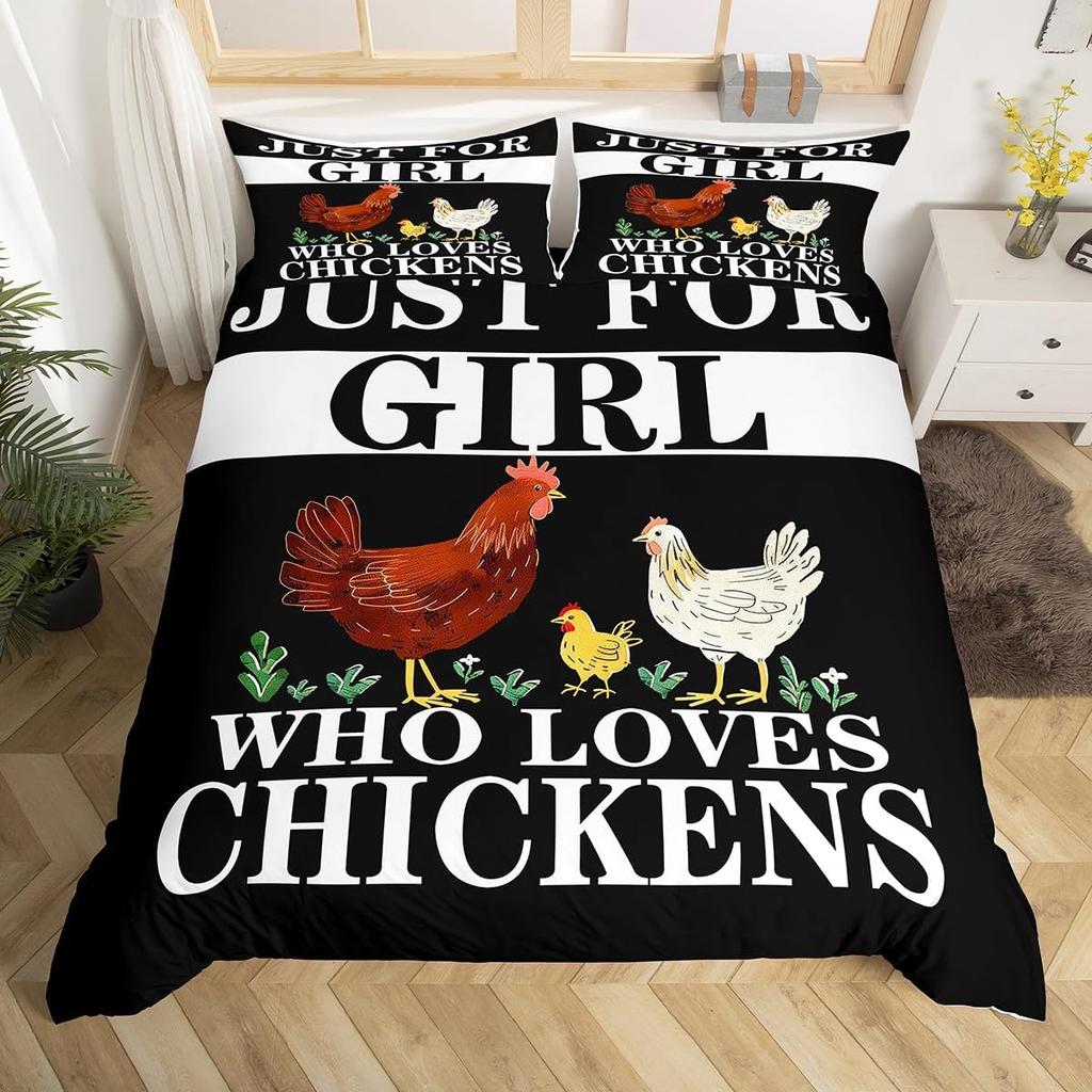 Comforter Rustic Rooster Bedding Set Farm Animal Full King Queen Size Microfiber Farmhouse Chicken With