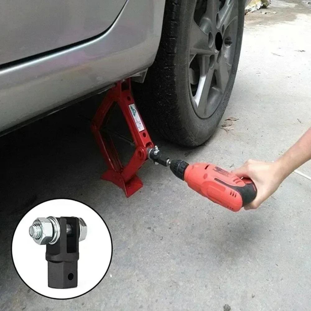 1/2 Inch Scissor Jack Adapter Chrome Vanadium Steel Automotive Wrench Power Drill Socket Adapter Car Truck Tire Repair Tool