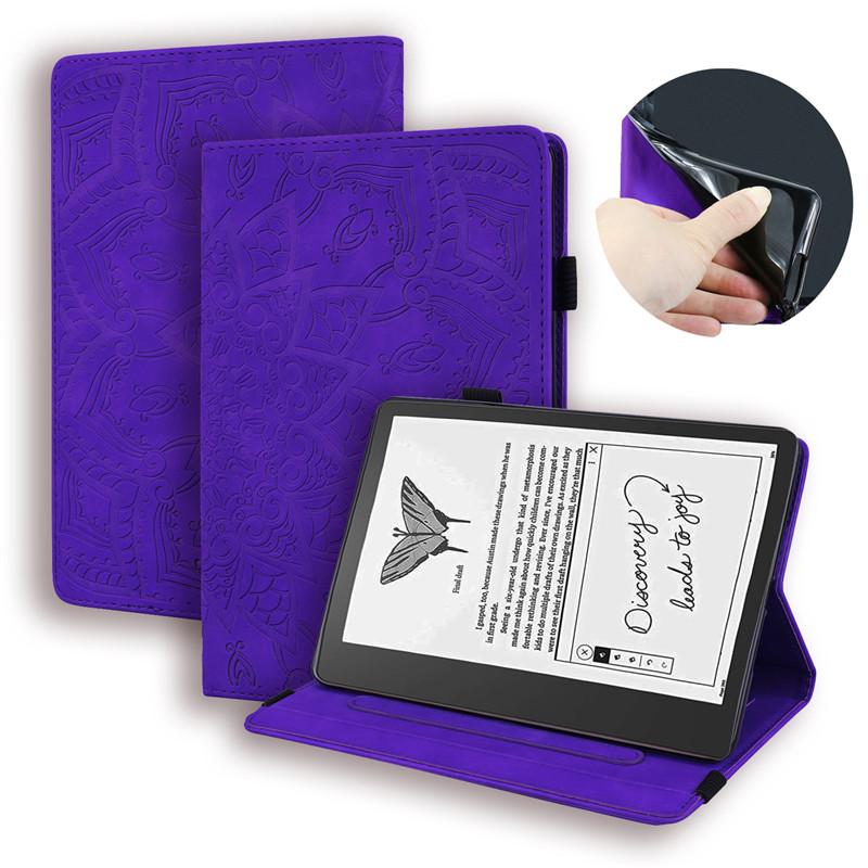 Tablet Etui for Kindle Scribe Cover 10 2 Inch Emboss PU Leather TPU Inner Stand Wallet Cover for Funda Kindle Scribe Case Coque