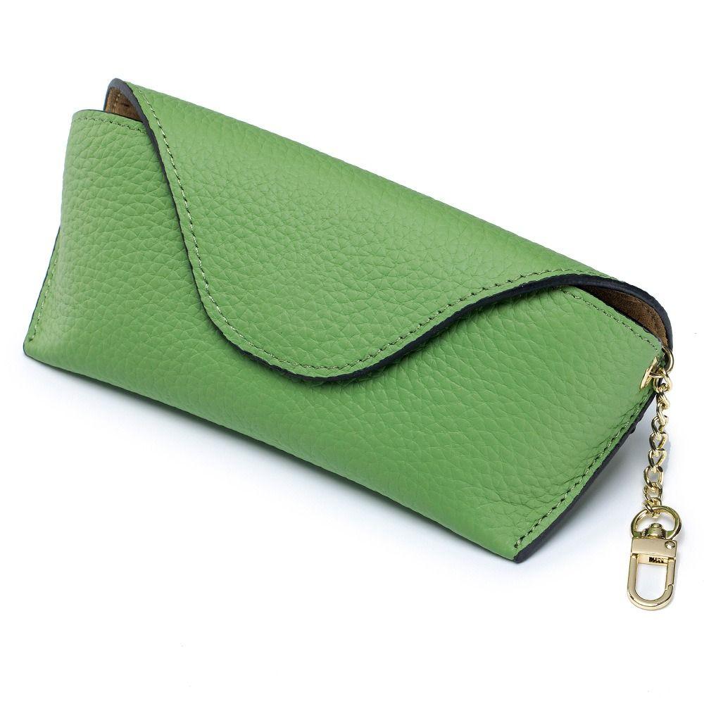 

Креативная сумка для хранения солнцезащитных очков Чехол для очков из натуральной кожи Новая сумка для очков Мужская зелёный