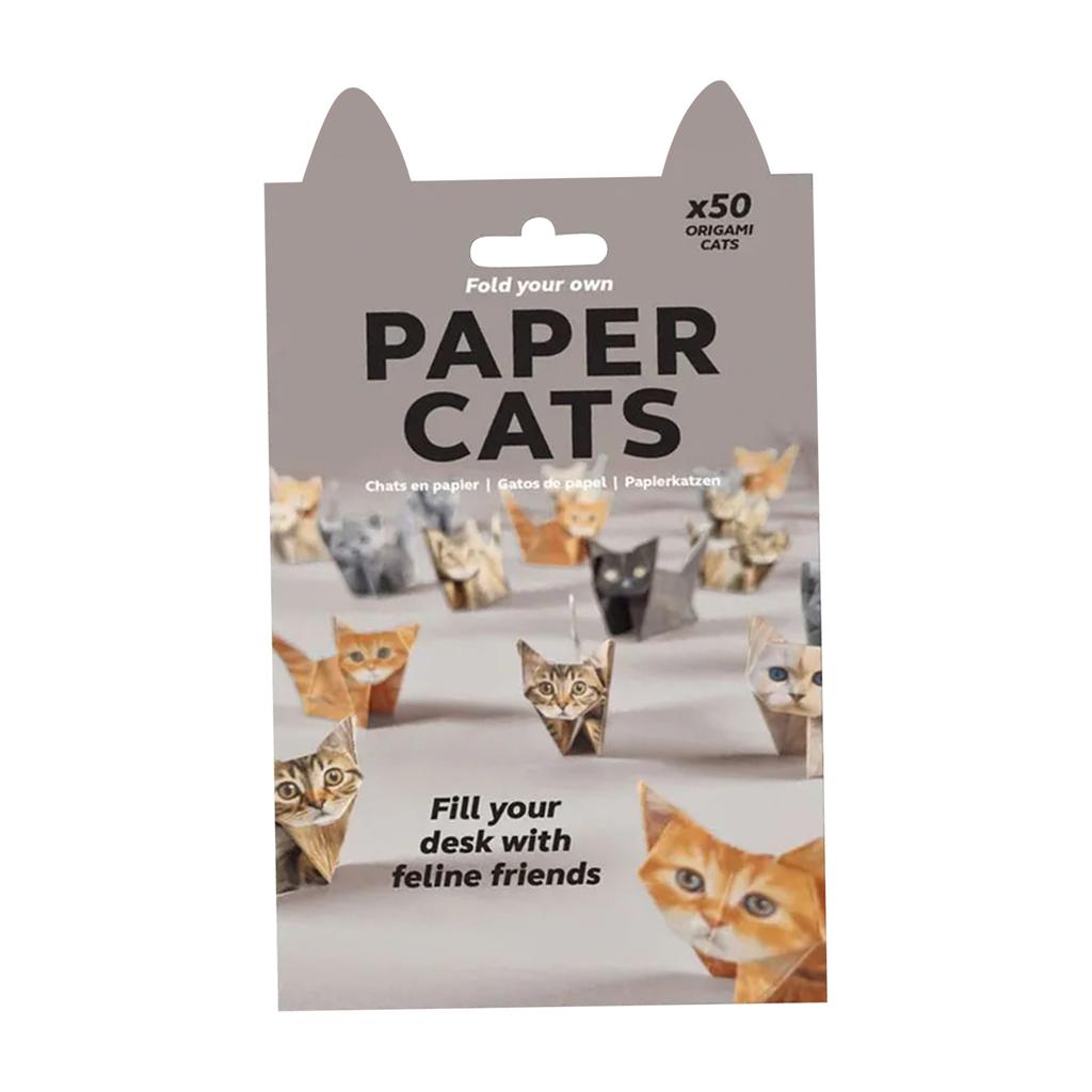 DIY Paper Cats, DIY Cat Camp, 3D Handmade Cat Model, Fold Your Own Paper Cats, Animal Shaped Decoration Kit,