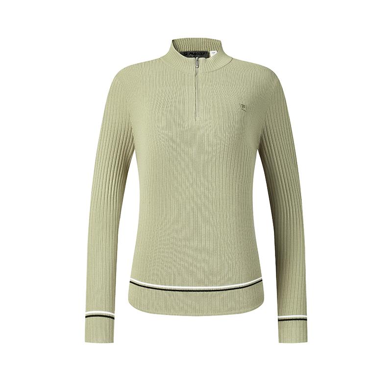 FILA Golf Series Simple Fashion Casual Sports Golf Versatile Comfortable Elegant Slim Fit Knitted Long Sleeve Sweater Women sweater A11W615407FBG