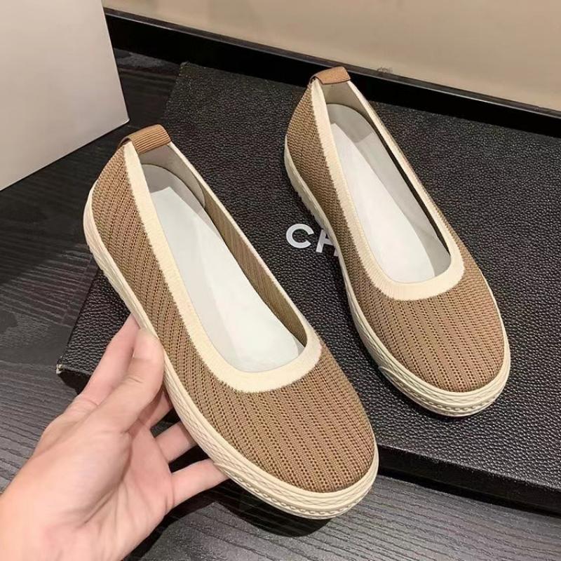 Dámské letní boty rybářky s kulatou špičkou a mělkým výstřihem, na silné podrážce, pohodlné, prodyšné, nazouvací, ležérní boty