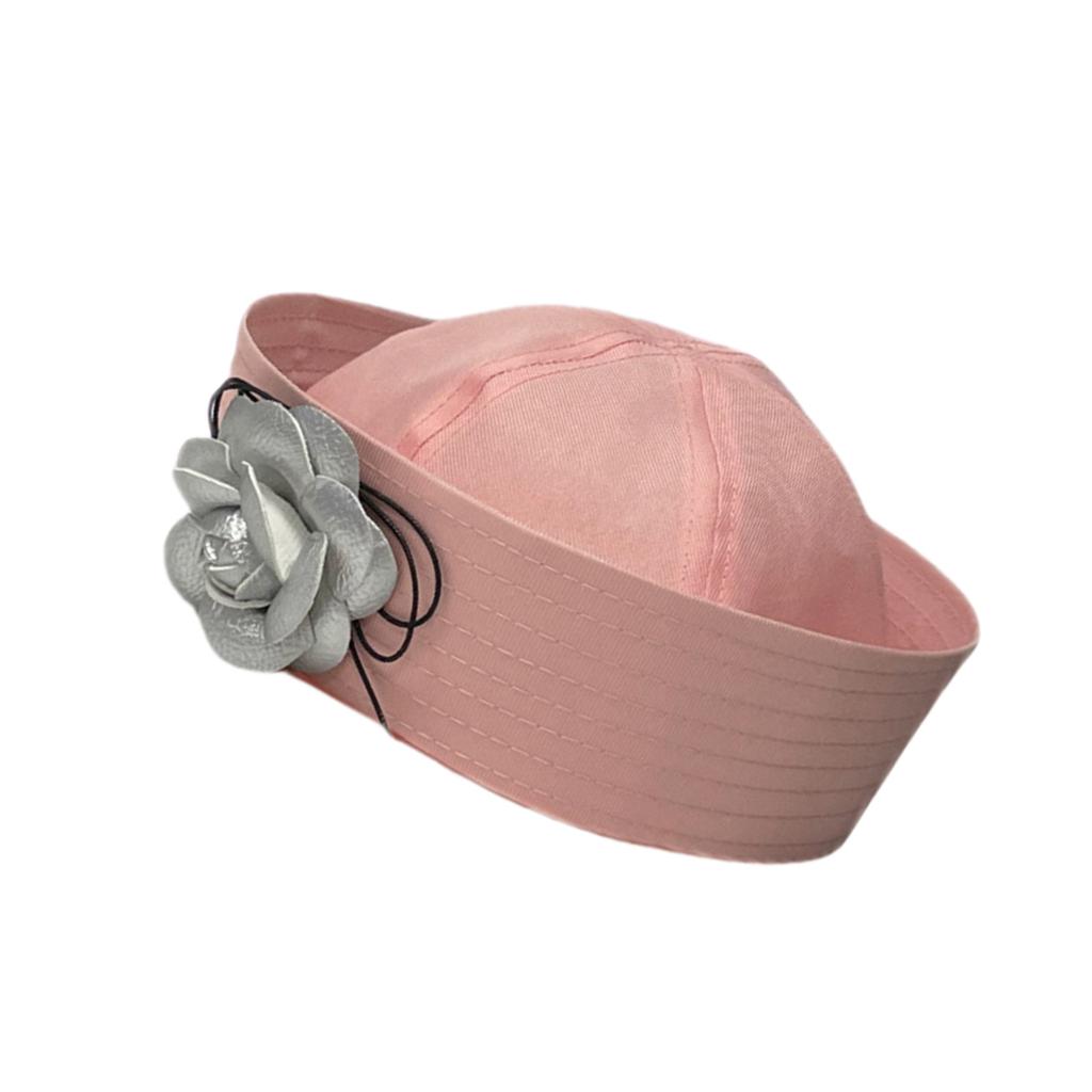 3D Camellia Captain Hat Costume for Women Teenagers for Sailor Party Wear Girl Costume Cosplay
