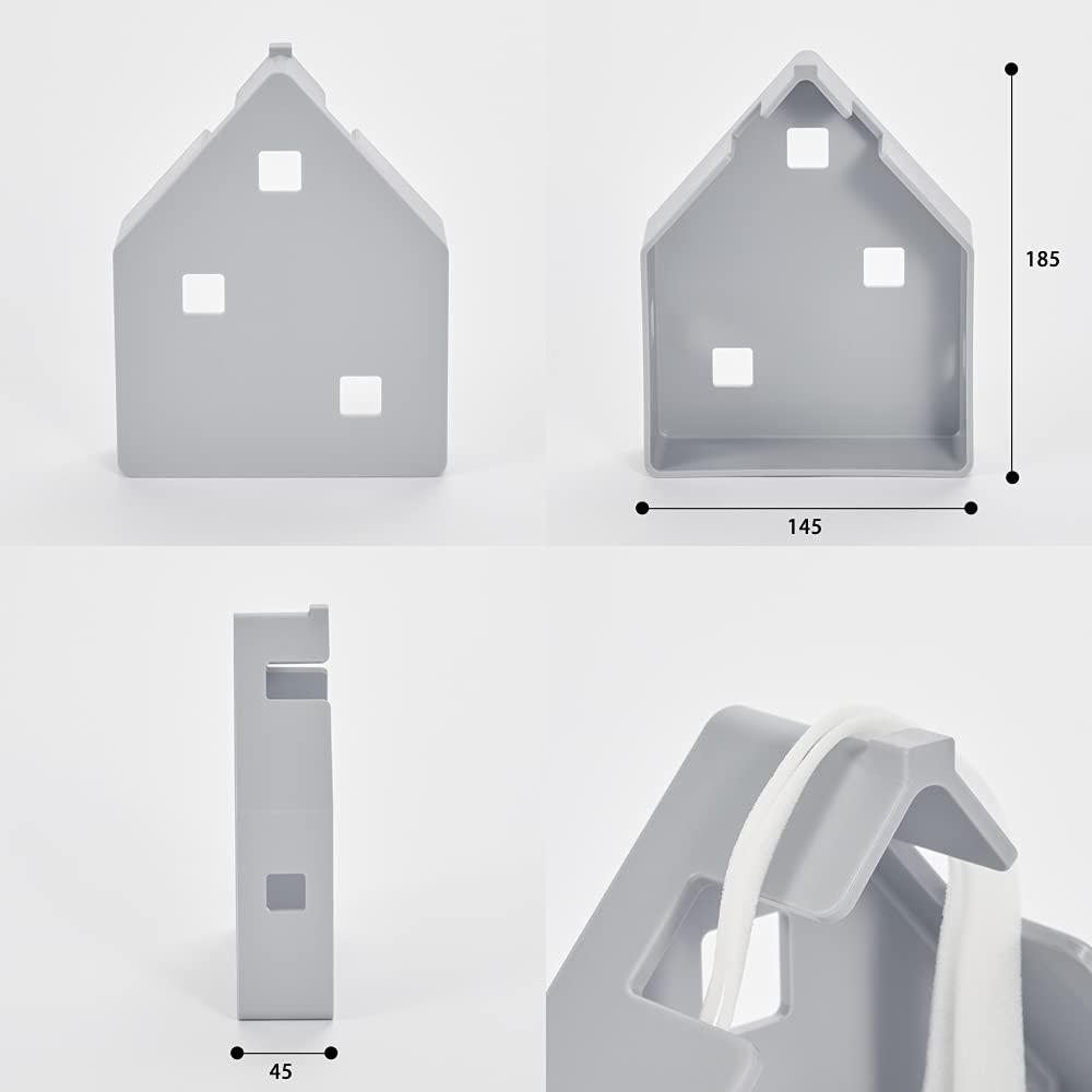 h concept +d Mask Noie Terracotta DA-1300-TC Mask Case, Mask Holder, Mask Storage, Mask Stand, Wall-Mounted, for Entryway, Bathroom, or Bathroom Use