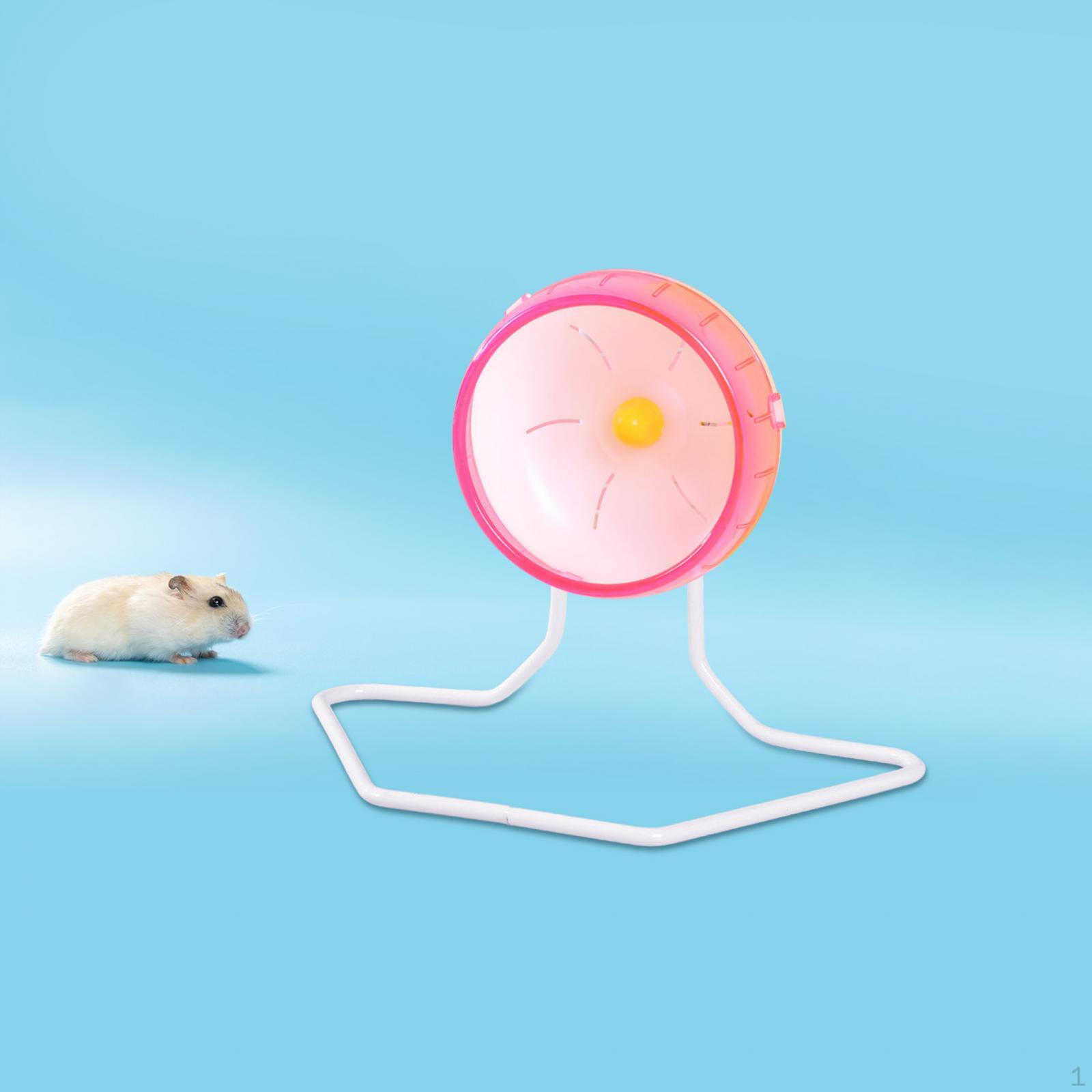 

Компактная подставка на колесах для упражнений с домашними животными для грызунов — подходит для хомяков и песчанок белый