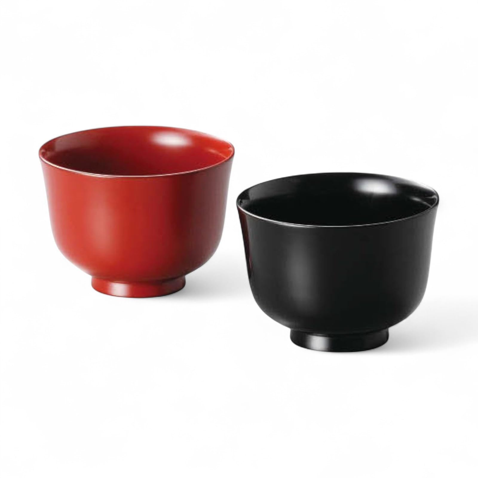 

Family Set of 2 Lacquerware Made in J-kitchens Bowls, Hand-Painted, Japan, PID-636826