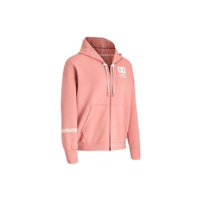 Summit Logo Knit Zip-Up Hoodie Women Hoodies Pink 1369417-663