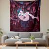 Ghost In the Shell Tapestry Wall Hanging, Cyberpunk Cyborg Woman Art, Anime Sci-Fi Wall Decor for Bedroom Dorm