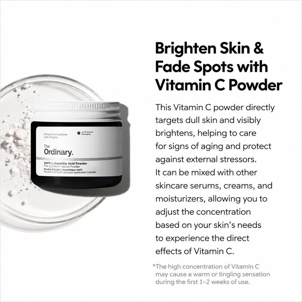 THE ORDINARY 100% L-Ascorbic Acid Powder 20g (3 Options)