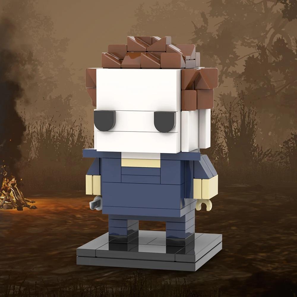 MOOXI Verschiedene Horrorfilme Sadako Tod Billy BrickHeadzed Erwachsene Bausteine Set MOC Ziegelmodellbausatz Spielzeug Kind Junge Mädchen Geschenk