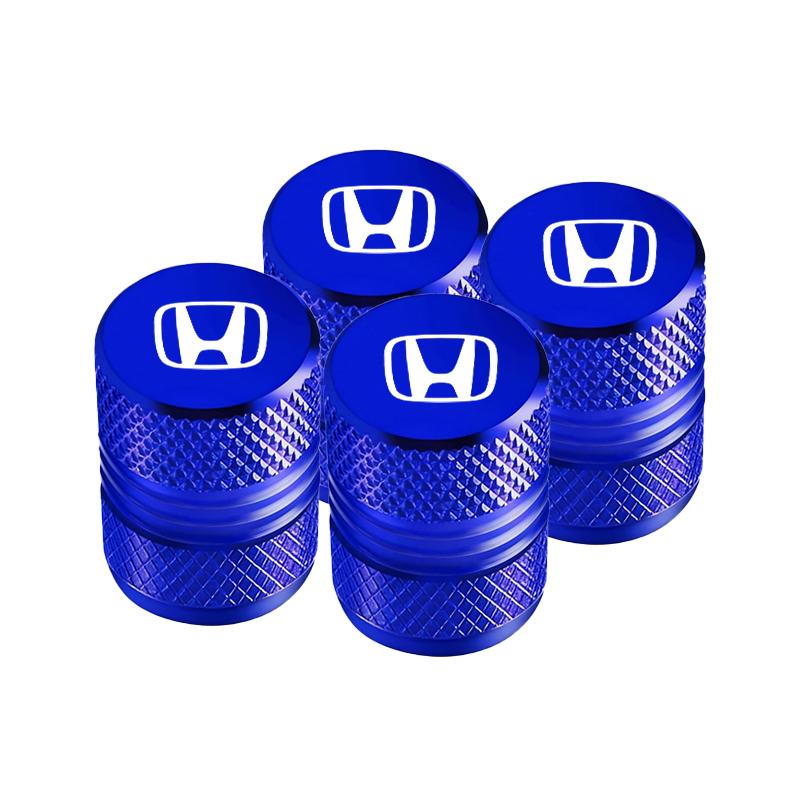 4pcs Metal Car Wheel Tire Valve Caps Stem Case Covers Accessories For Honda Civic 10th 11th Gen Hrv Jazz City Fit 7 Crv Odyssey EB1