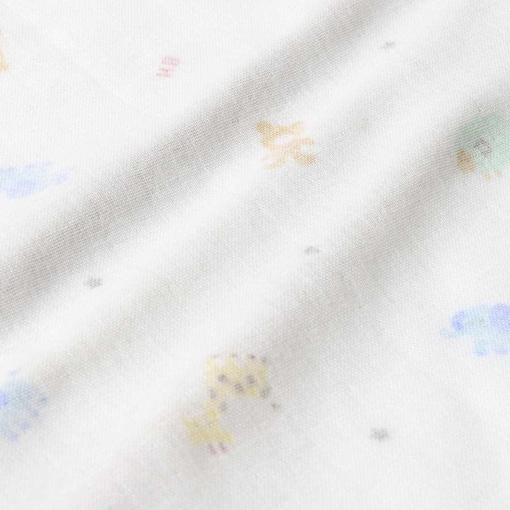 MIKI HOUSE HOT BISCUITS Gauze Towel Boys and One Size Fits Set, Girls, Newborn, White, All, 76-8038-493