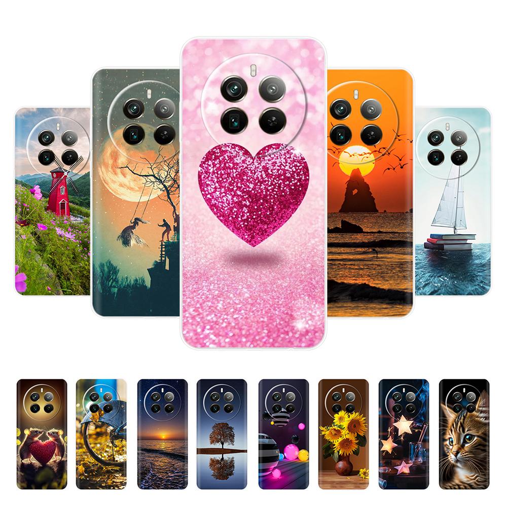 For Realme 12 Pro+ Case Love Heart Soft Silicone Cover for Oppo Realme 12 Plus 5G Fundas for Realme 12 Pro Plus Realme12 Bumper