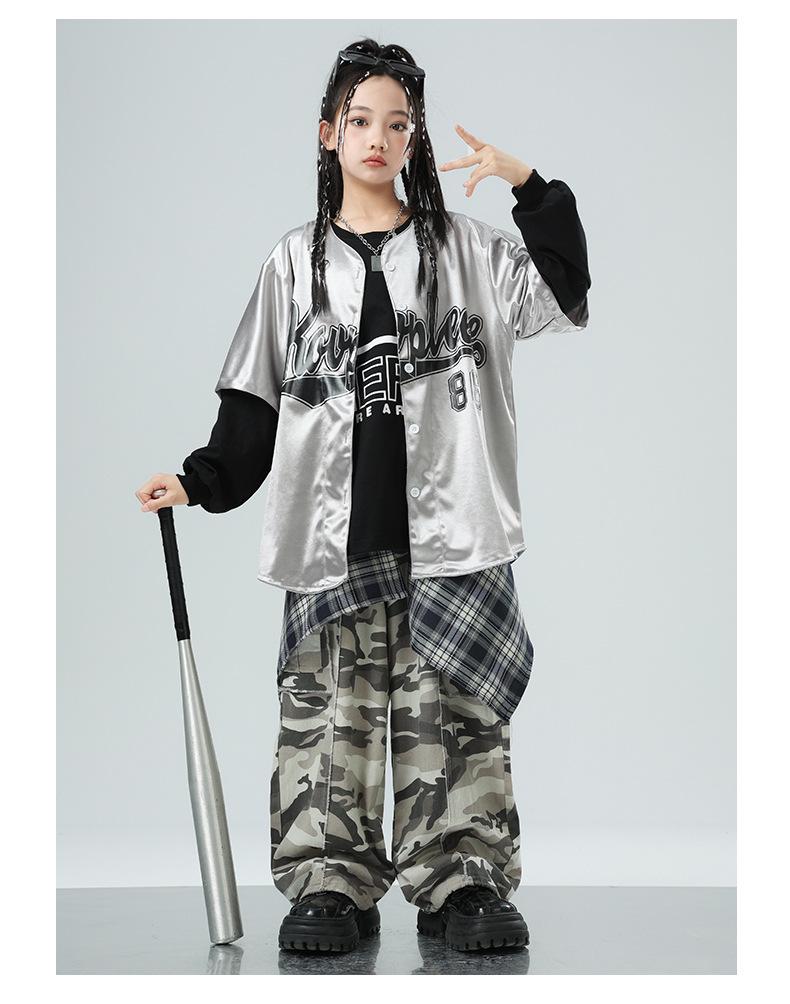 Abbigliamento Hip Hop alla Moda per Bambini: Street Dance, Jazz, Abbigliamento da Performance Cool per Ragazzi e Ragazze
