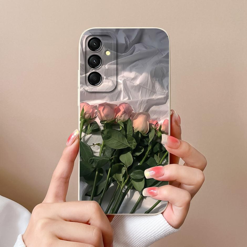 Case For Samsung Galaxy M23 M33 M35 M53 5G Fashion Black Coconut Tree Silicone Soft Cover SamsungM23 M 33 M35 M53 5G Funda Shell