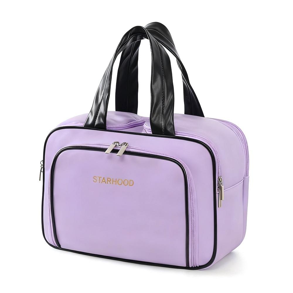 

Large Capacity Cosmetic Bag Waterproof Handheld Toiletry Bag Multi-compartment Makeup Organizer Makeup Storage Bag